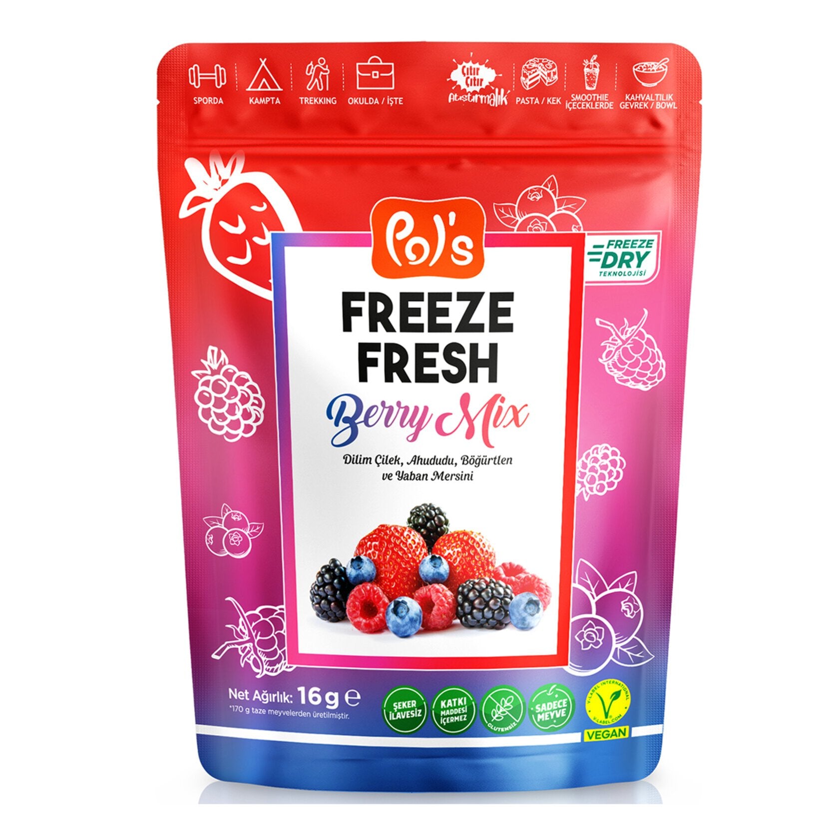 Pol's Freeze-Dried Berry Mix – 16g