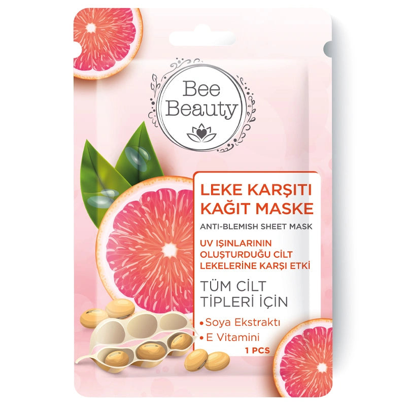Bee Beauty Sheet Face Mask – Instant Glow & Soft Skin 5 pieces
