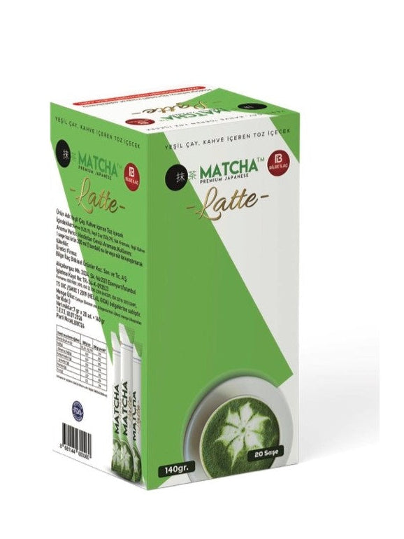 Matcha Premium Japanese Matcha Latte Coffee and Coconut Flavored Detox Antioxidant burner tea 20 x 7g