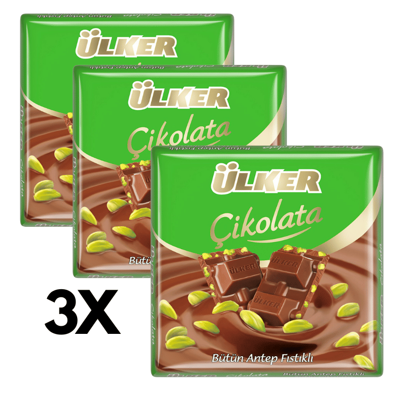 Ülker Chocolate with pistachio 3 pcs.
