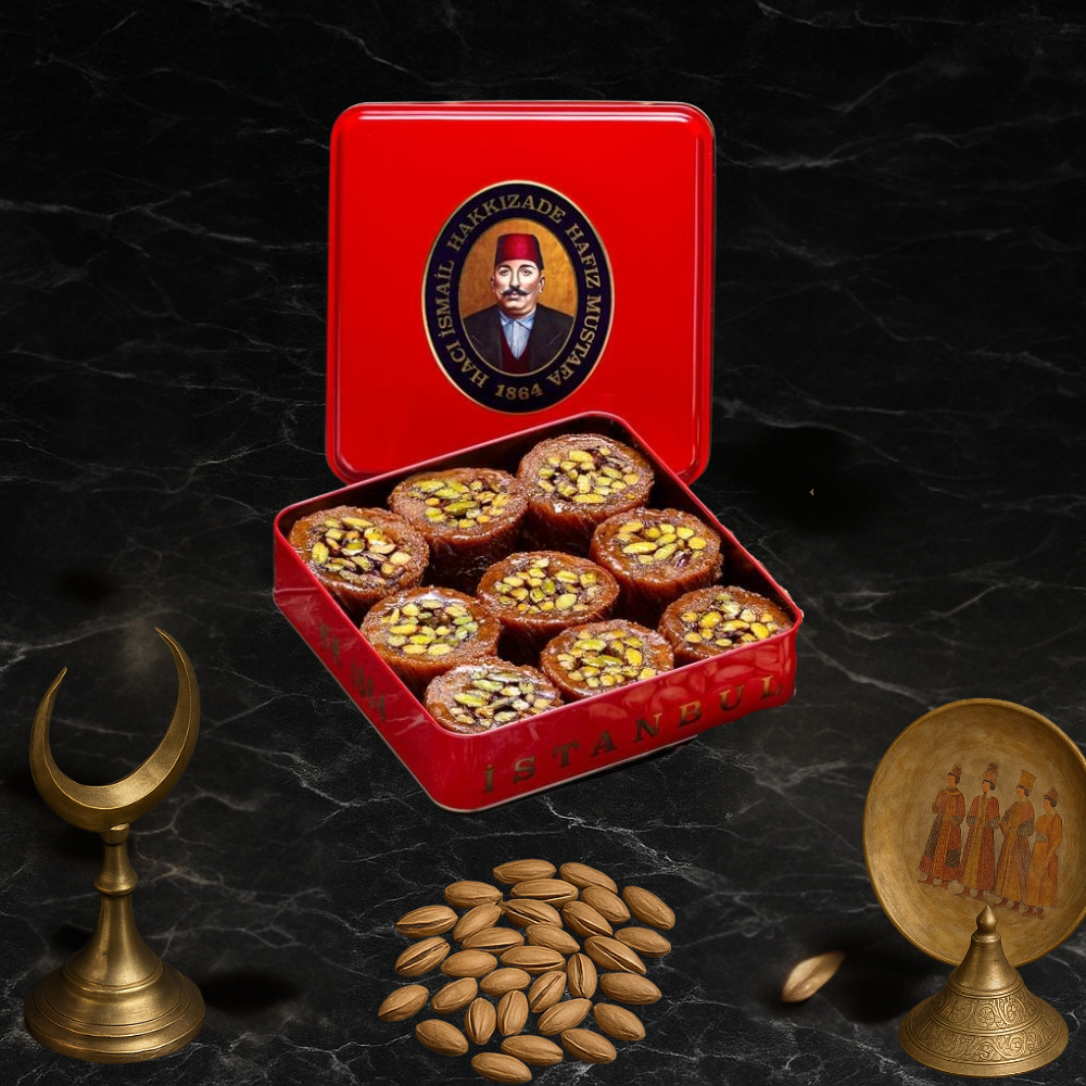 Hafiz Mustafa Pistachio Halep Rolled Kadayif