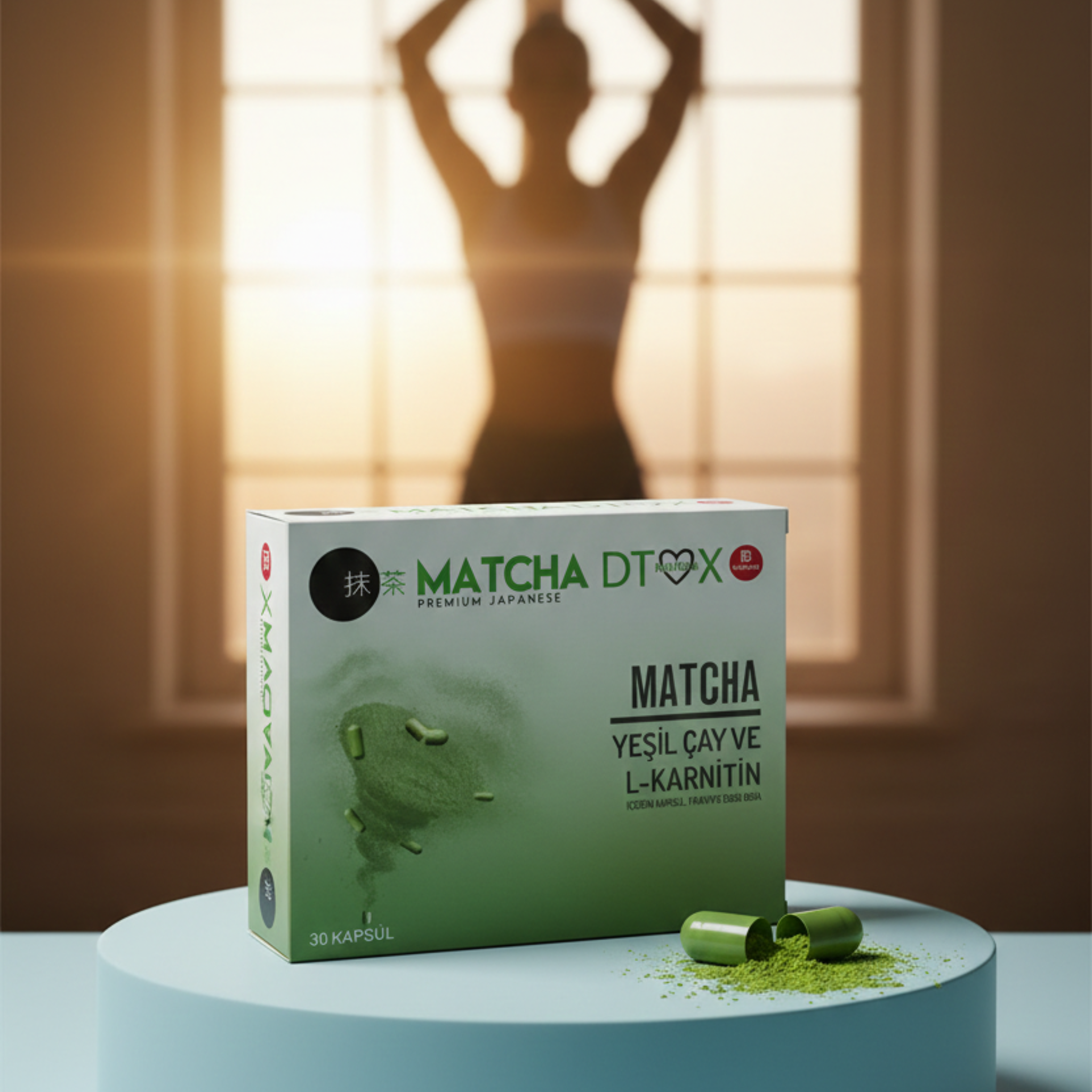 Bilge İlaç Matcha Slimming Capsules with Green Tea & L-Carnitine