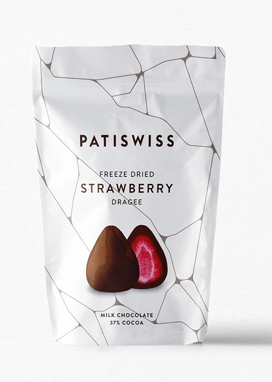 باتيسويس سناك حبيبات الفراولة المغطاة بشكولانة الحليب