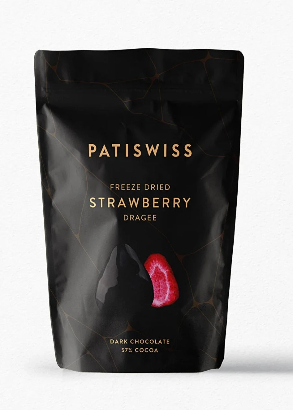 باتيسويس سناك حبيبات الفراولة المغطاة بالشوكلاتة الداكنة