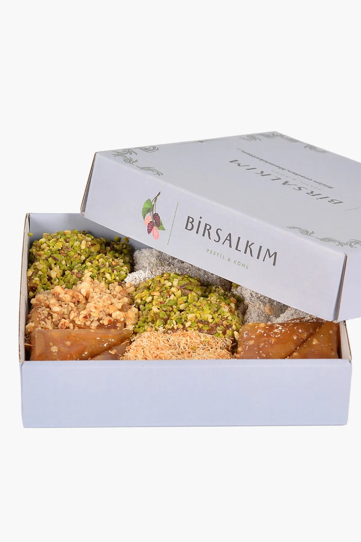 Turkish Stuffed Fruit Pestil Delights – 4 Traditional Flavors 500g (Pistachio – Hazelnut – Kadayıf – Coconut)