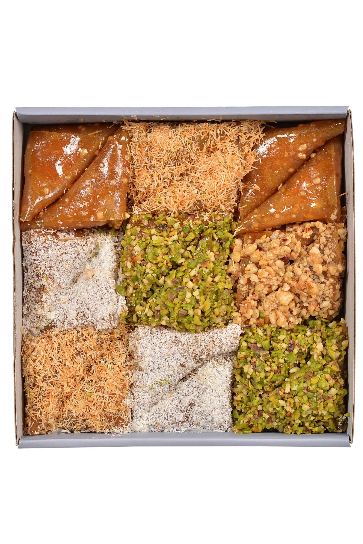 Turkish Stuffed Fruit Pestil Delights – 4 Traditional Flavors 500g (Pistachio – Hazelnut – Kadayıf – Coconut)
