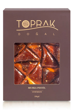 Toprak Dogal Triangle-Shaped Mulberry with Hazelnut Pestil 350g
