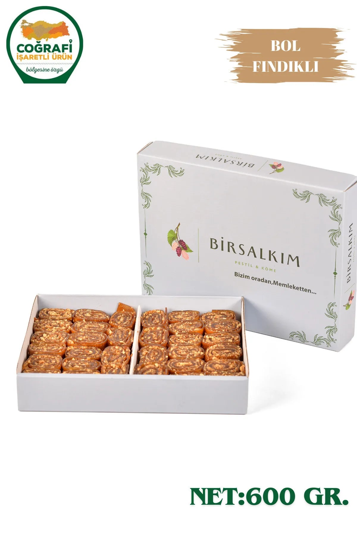 Bİrsalkım Turkish Pestil with Hazelnut Butter – 500g