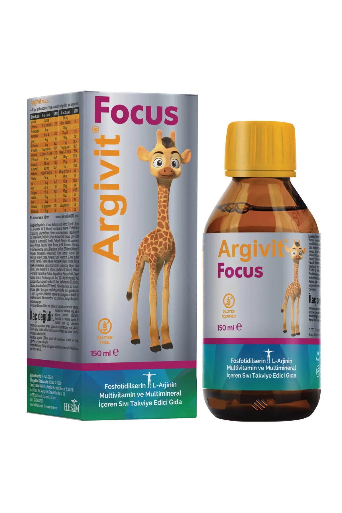 Argivit Focus Syrup 150 ml – Phosphatidylserine, L-Arginine, Multivitamins & Minerals
