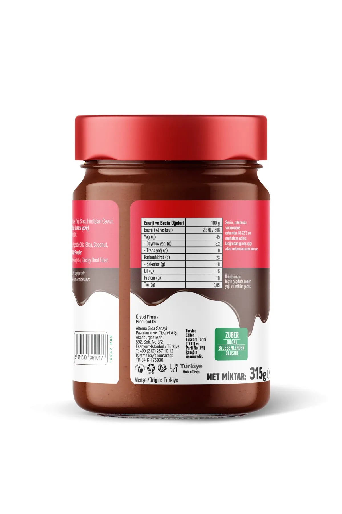 زُوبر نوتزيلا – كريمة البندق بالكاكاو الصحية(نوتيلا) | بدون سكر مضاف أو مواد حافظة – 315 جرام