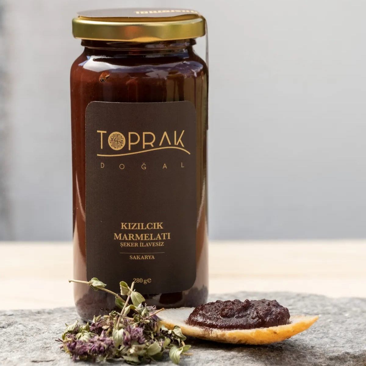 Toprak Dogal Sugar-Free Cranberry Marmalade 280g