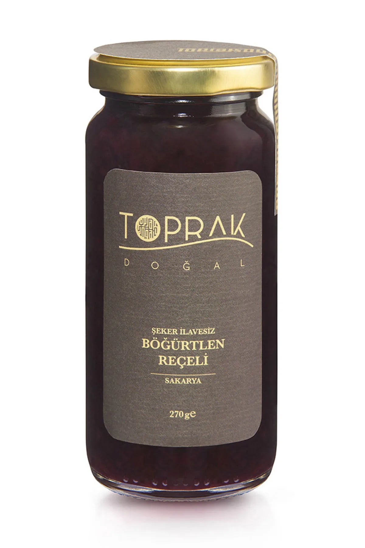 Toprak Dogal Sugar-Free Blackberry Jam 270g