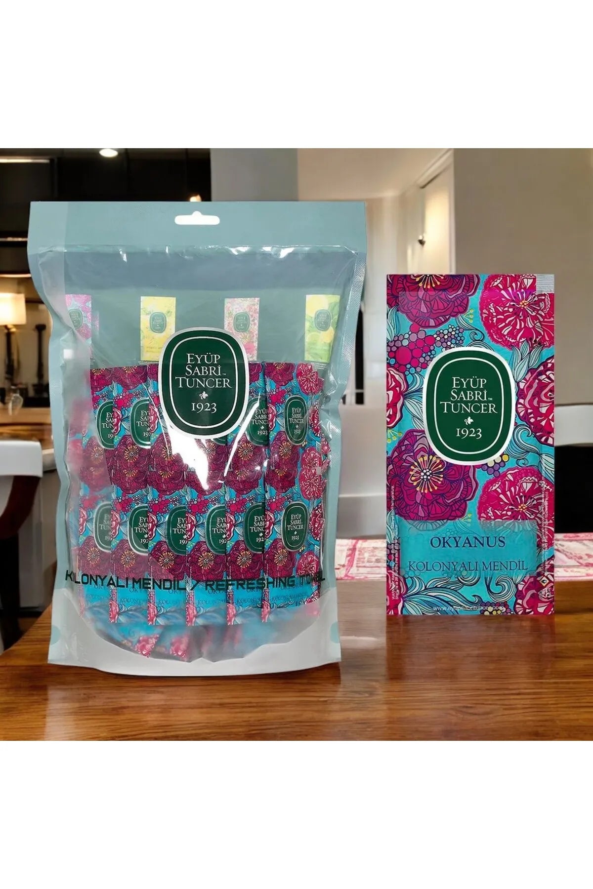 Eyüp Sabri Tuncer Cologne Wipes - Ocean Scent, 150 Pieces