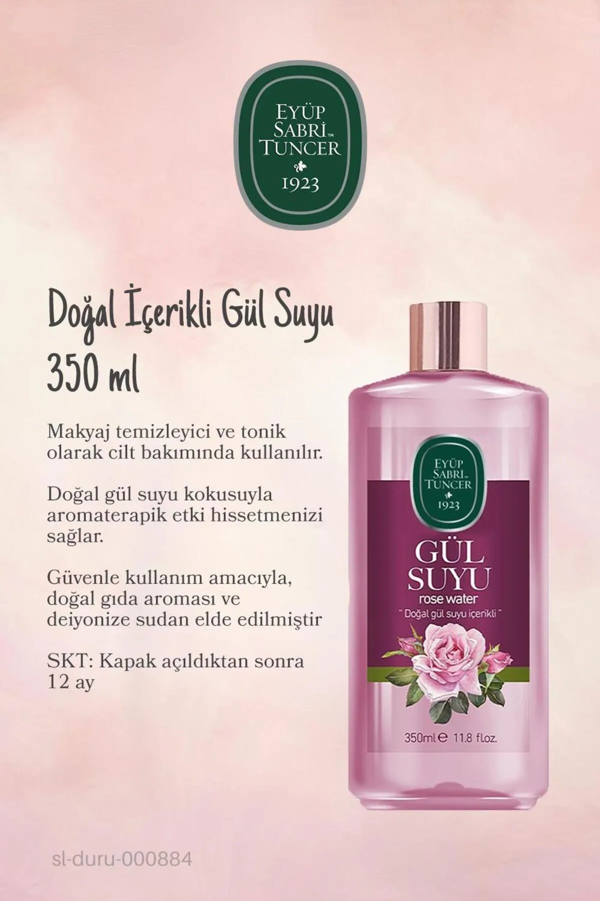 إيوب صبري تونجر – ماء الورد الطبيعي 350 مل