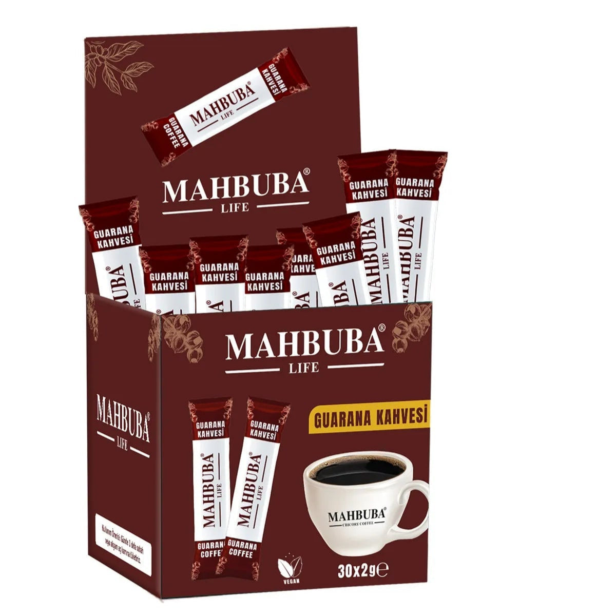 Mahbuba Life Guarana Detox Coffee – 30 Sachets (60g)