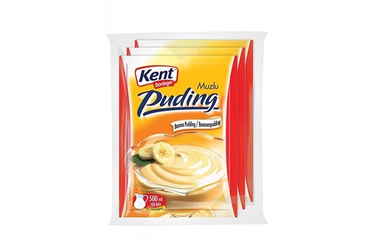 Kent Boringer Banana Pudding 125 gr. 3 Packs.