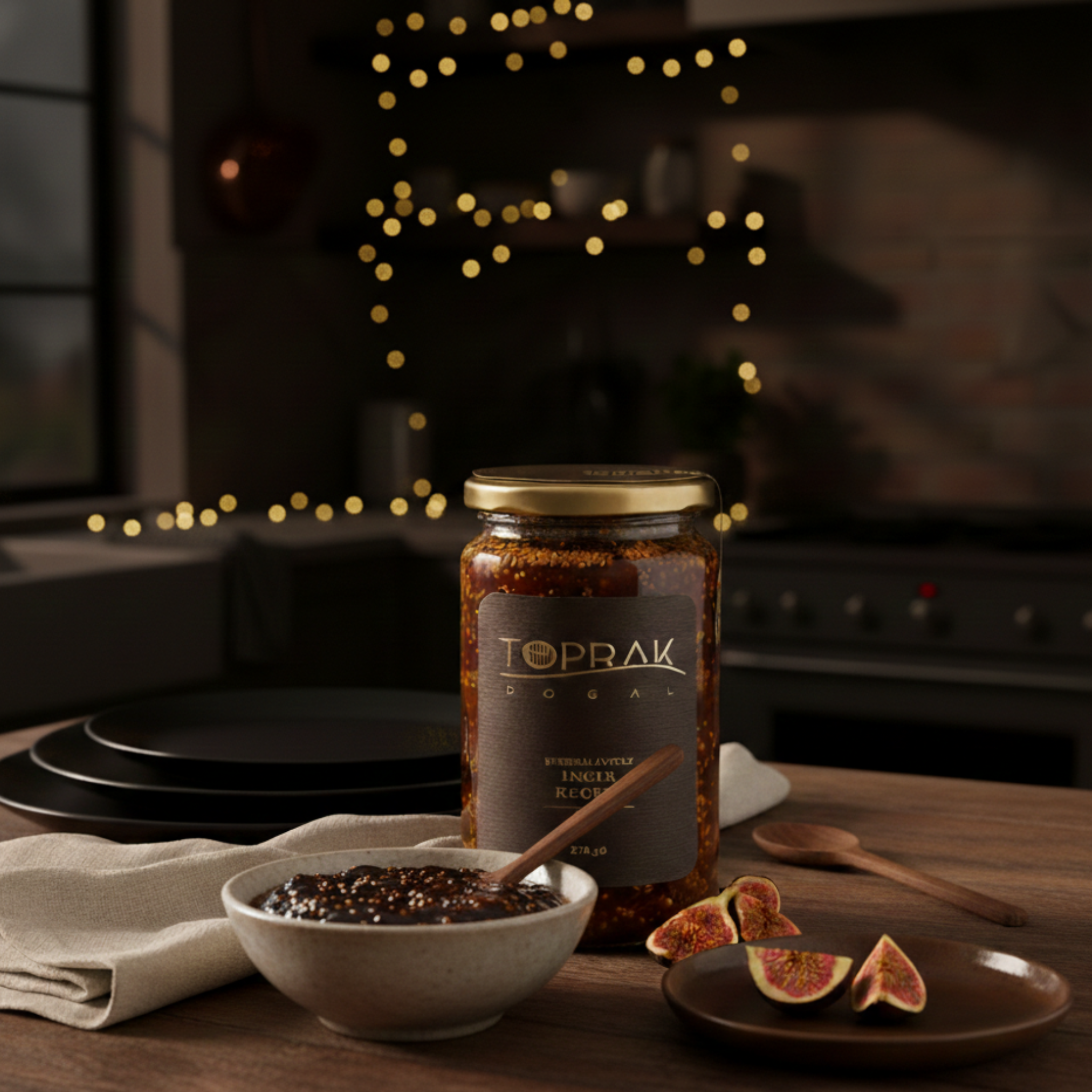 Toprak Dogal Sugar-Free Fig Jam 270g - Chunky & Natural