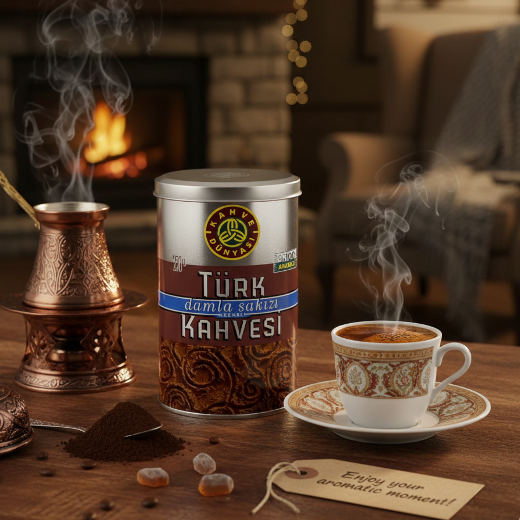 قهوة تركية من كافيه دونياسي بالمستكة 250 جرام – قهوة دمعة المستكة بنكهة فاخرة