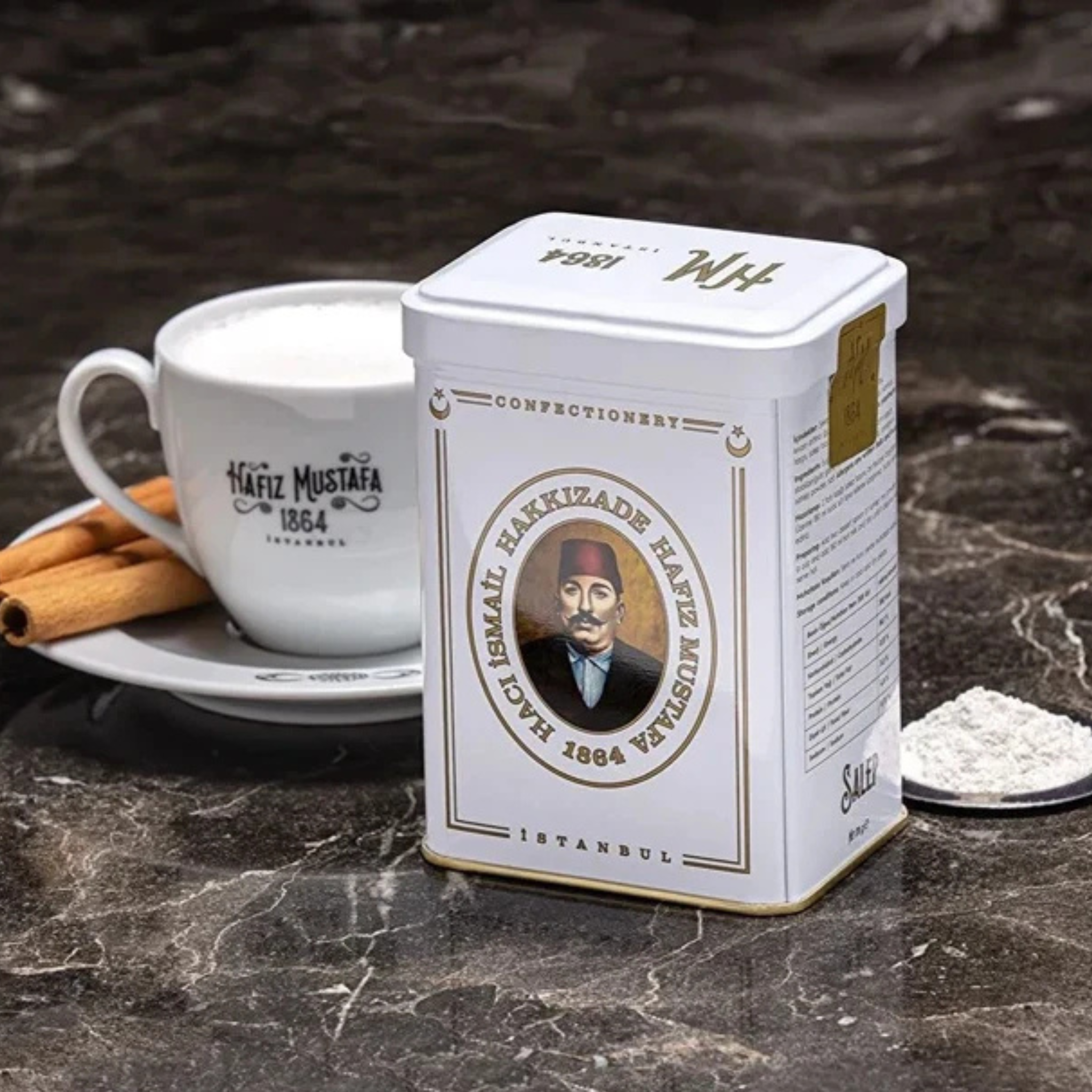 Hafiz Mustafa Traditional Turkish Sahlep Powder 170g | Rich & Creamy Hot Drink Mix