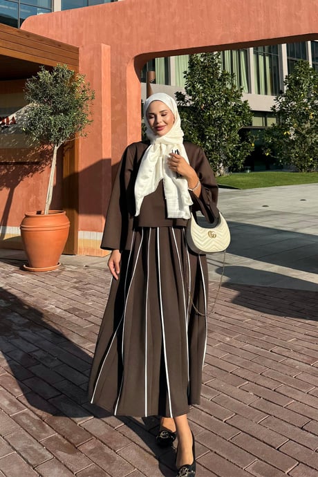 Elegant skirt Set Scuba Fabric