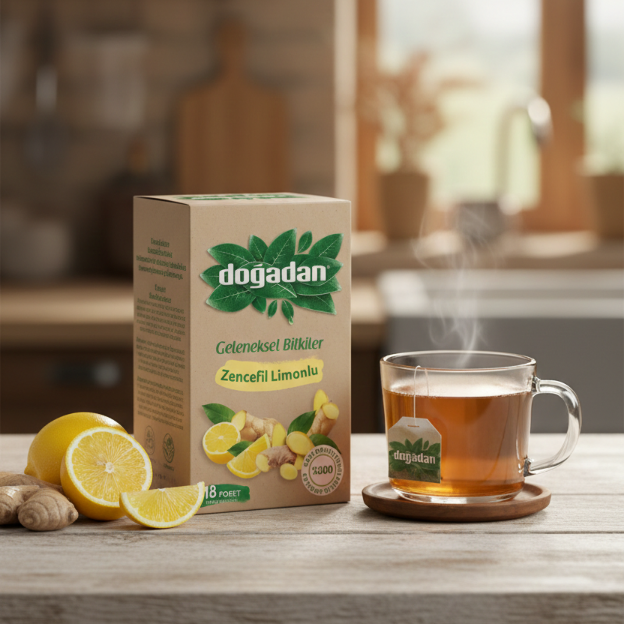 Doğadan Ginger Lemon Herbal Tea 18 Bags