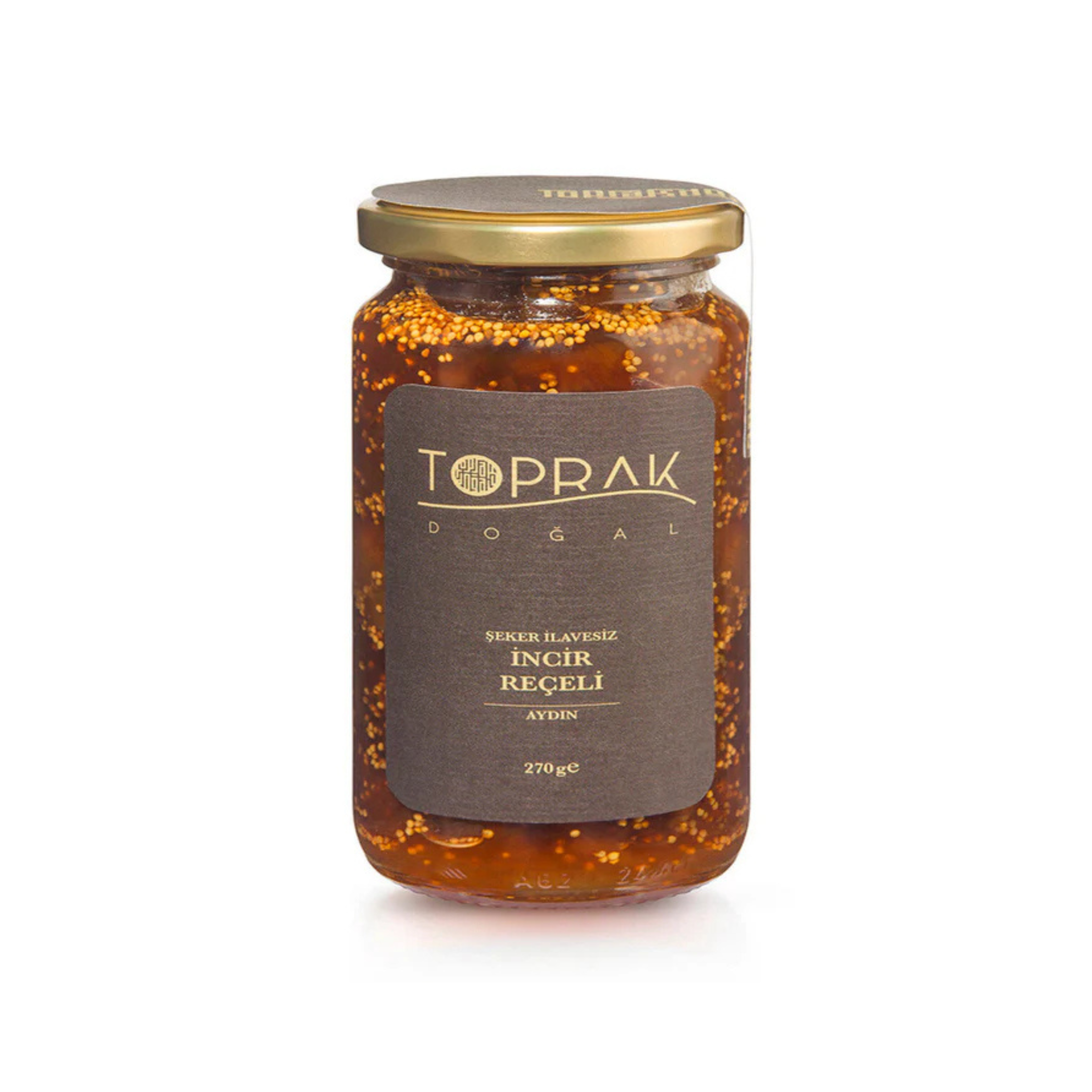Toprak Dogal Sugar-Free Fig Jam 270g - Chunky & Natural