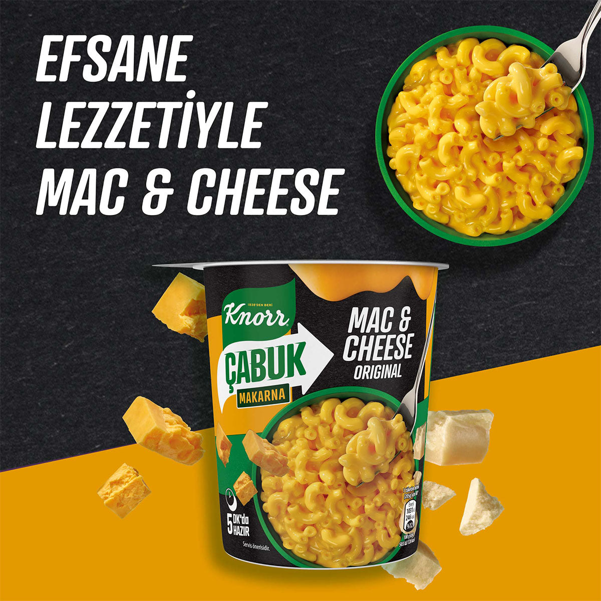 Knorr Instant Mac & Cheese Pasta Cup – 65 g