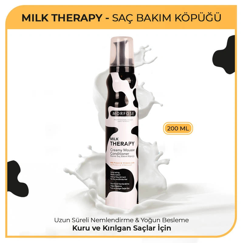 Morfose Milk Therapy Foam - Hair Care Foam with Milk Protein