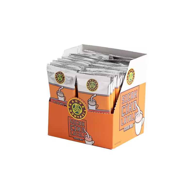 Classic Turkish Hot Chocolate Mix – 24 Sachets | Rich, Smooth & Instant Cocoa