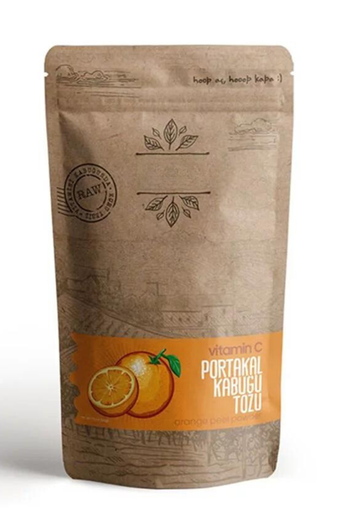 مسحوق قشر البرتقال الطبيعي العضوي