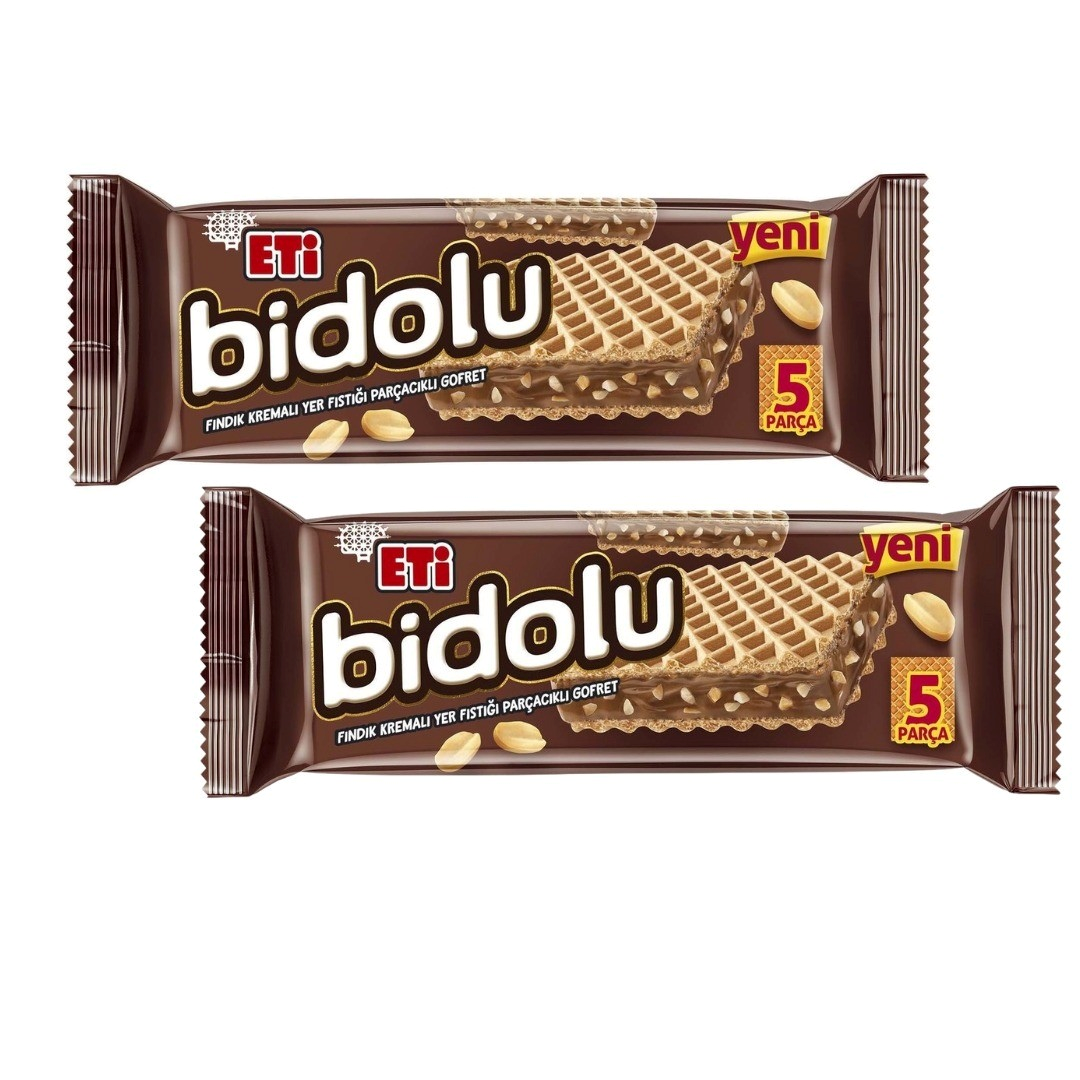 Eti Bidolu Wafer with Hazelnut Cream and Peanut Pieces