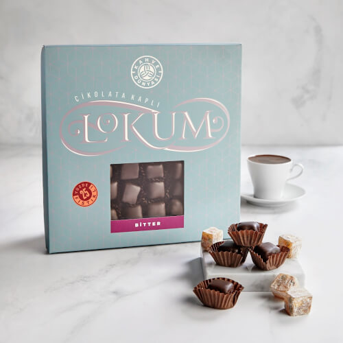 Dark Chocolate Covered Turkish Delight 500g