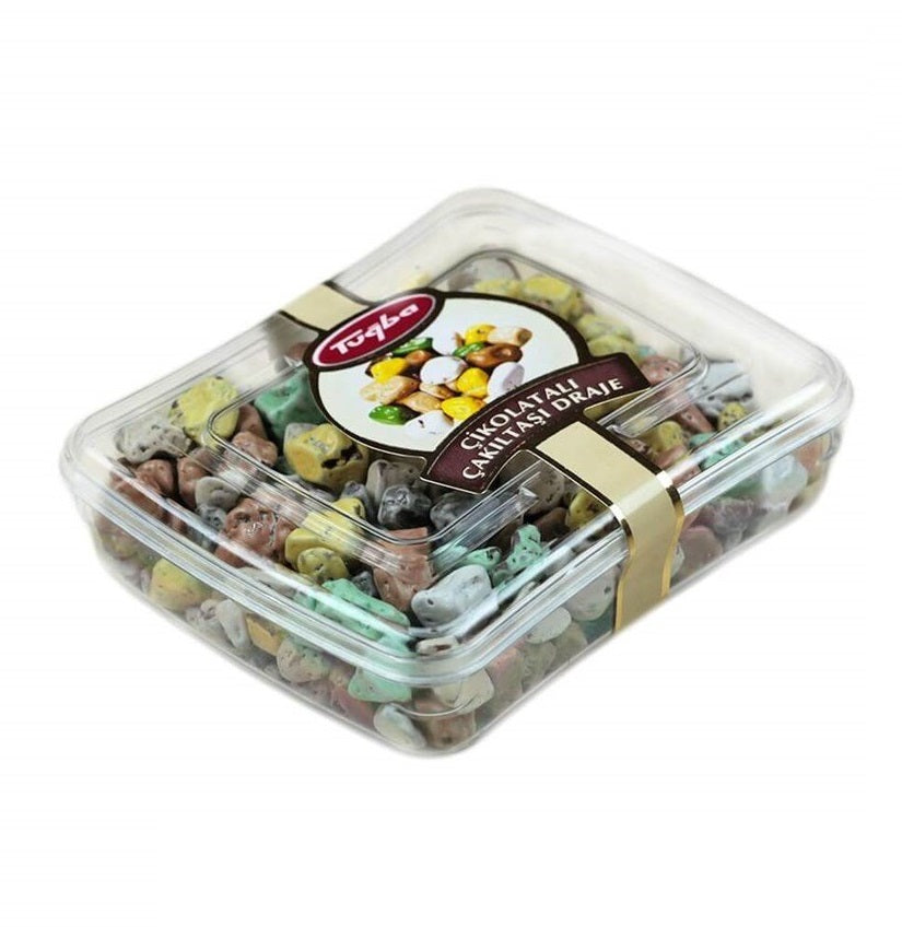 أحجار الشوكولا الملونة من Tuğba Kuruyemiş – توبا | 85 غرام