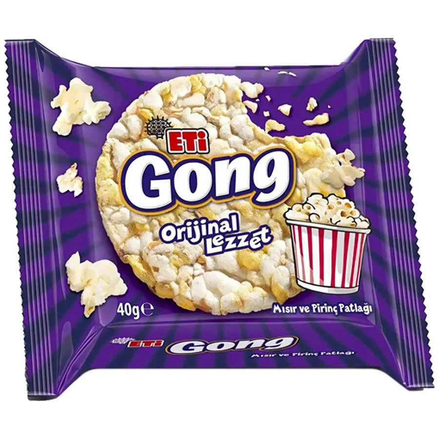 Eti Gong – The Original Popped Corn & Rice Snack box 18 packs * 40 gr