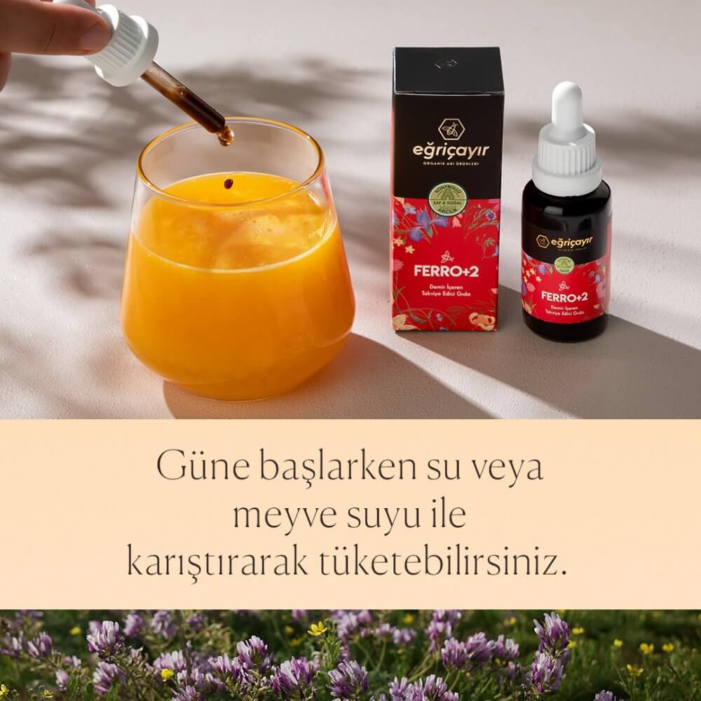 FERRO+2 مكمل غذائي غني بالحديد – 30 مل من Eğriçayır