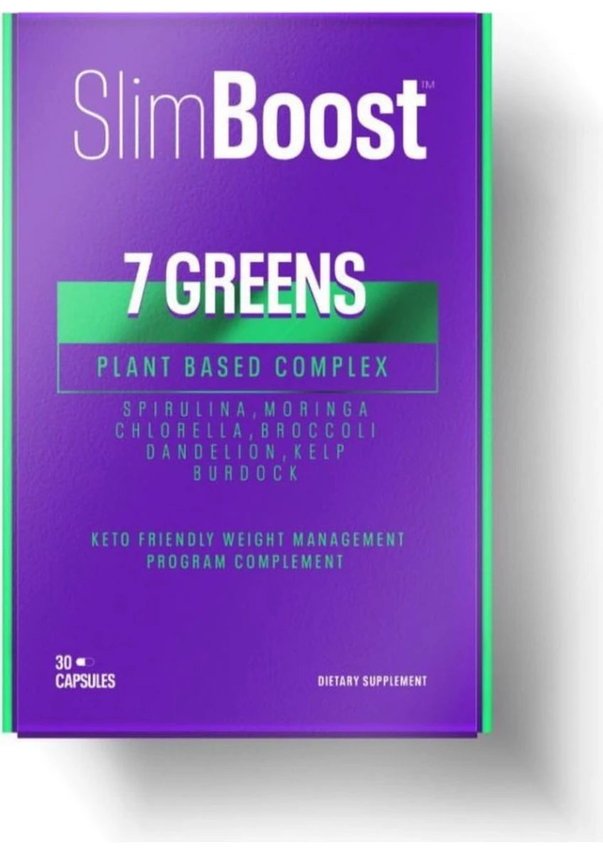 Slimboost 7 Greens Slimming & Detox Capsules Plant-Based
