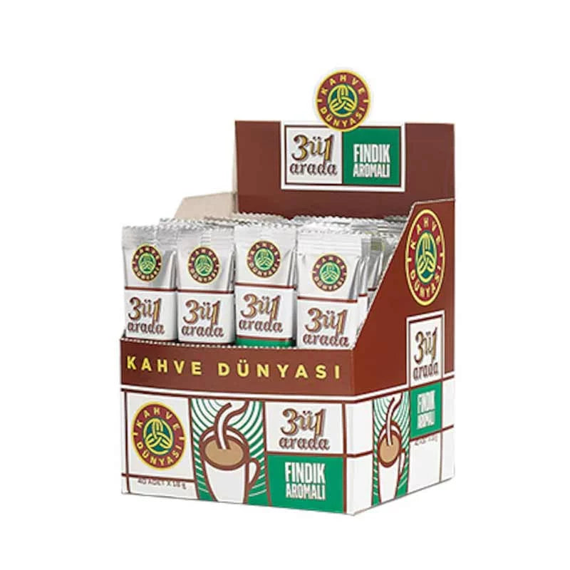 40’s 3 in 1 Hazelnut Flavored Instant Coffee | Kahve Dunyasi