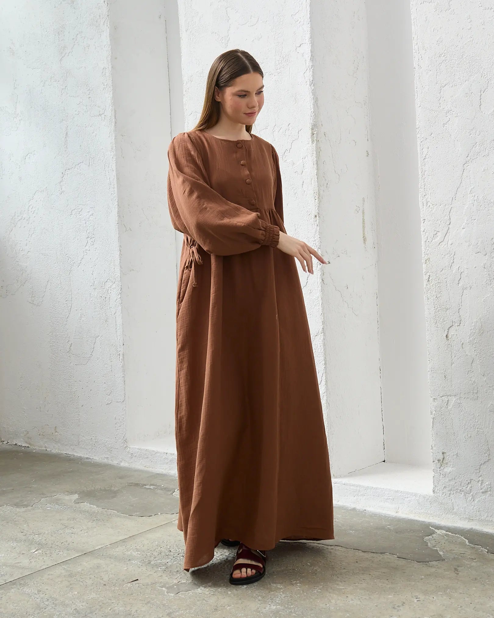 comfort and effortless elegance muslin Dress