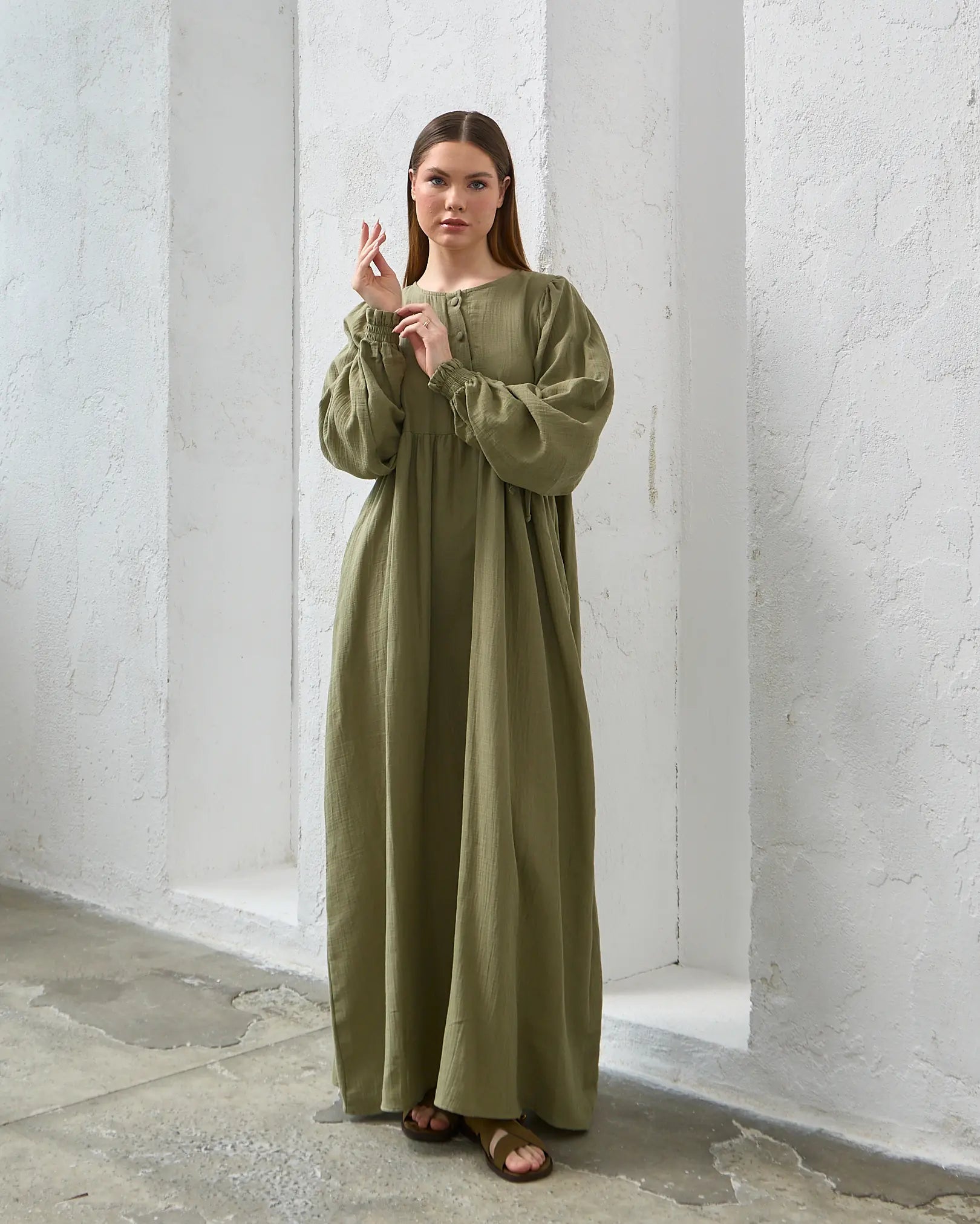 comfort and effortless elegance muslin Dress