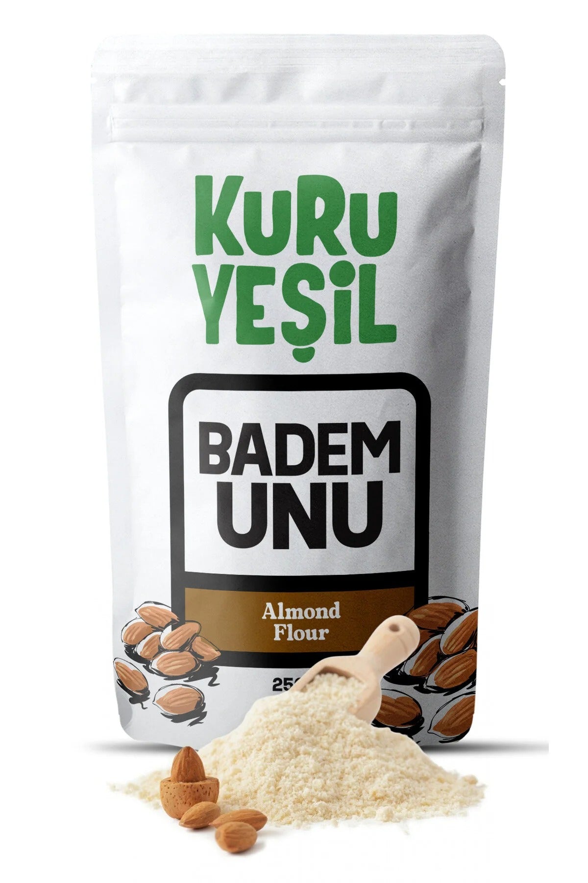 Kuru Yeşil Raw Almond Flour – Gluten-Free Baking Essential