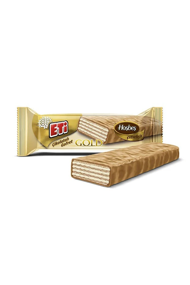 Eti Gold Chocolate Wafer Bars (35 Pack) – Crispy Layered Wafer with Rich Milk Chocolate Coating