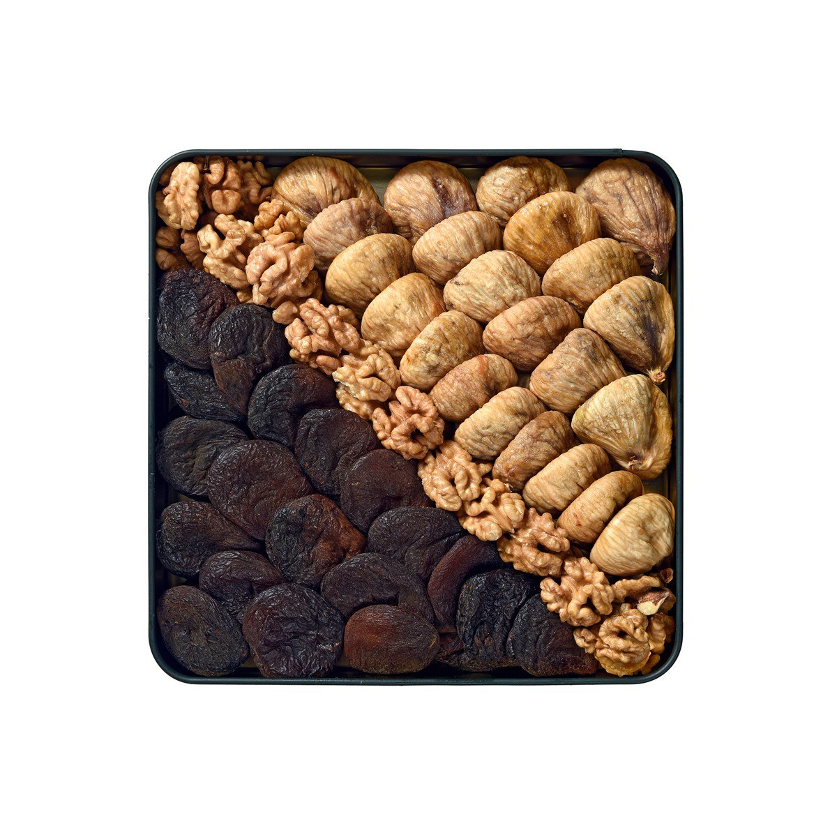 صندوق فاخر – تين ومشمش مجفف مع الجوز (1 كغ)