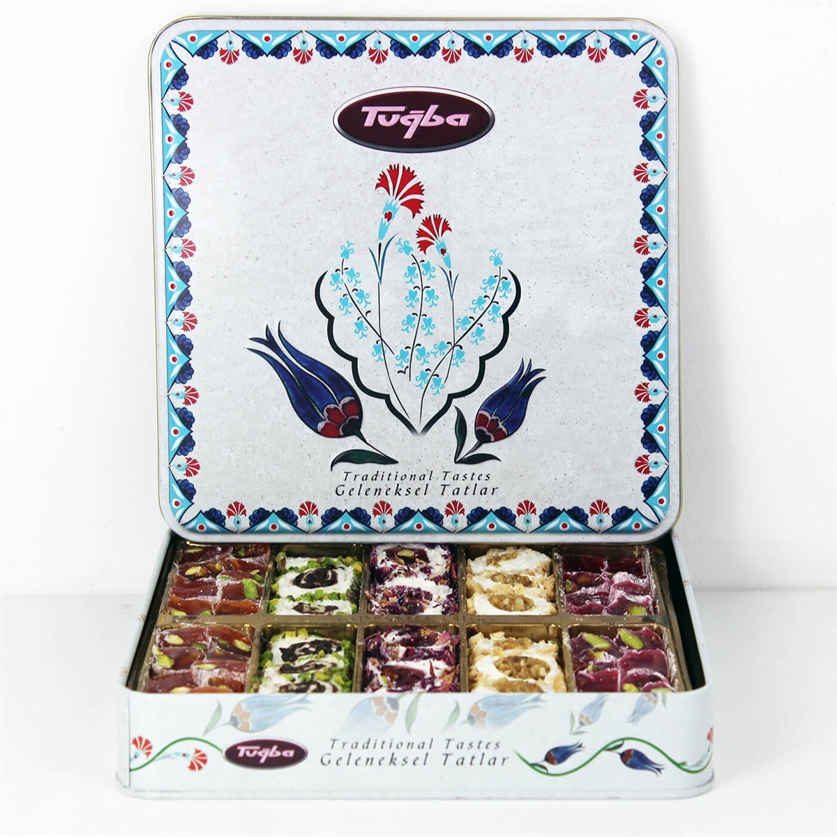 Tuğba Kuruyemiş Mixed Turkish Delight with Pistachio 500g