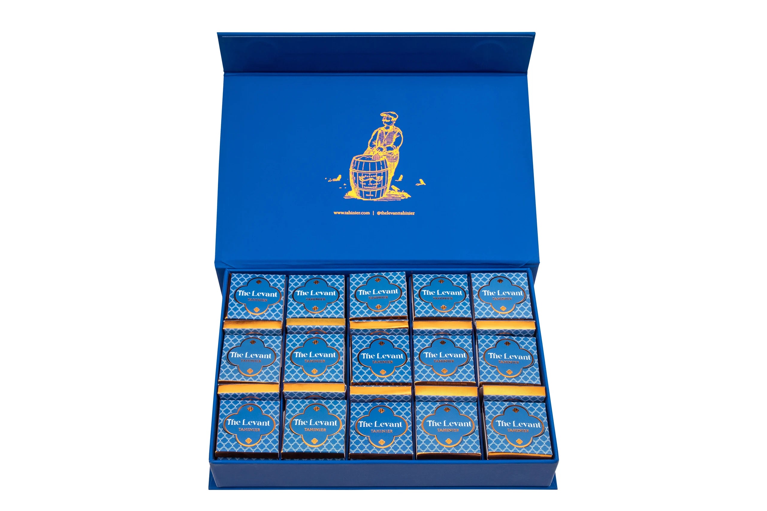 ذا ليفنت the levant : بوكس شوكولاتة بالحليب محشوة بالطحينة – 60 قطعة | شوكولاتة تركية فاخرة