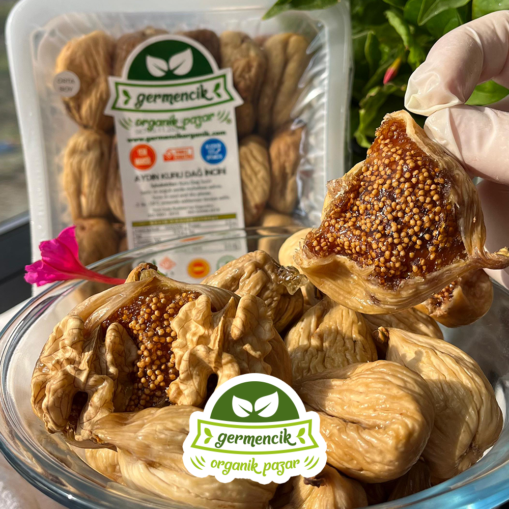 Germencik Organik Natural Mountain Dried Figs – Premium Organic Big Size | High Fiber & Immune Boost | 500g • 1kg • 3kg