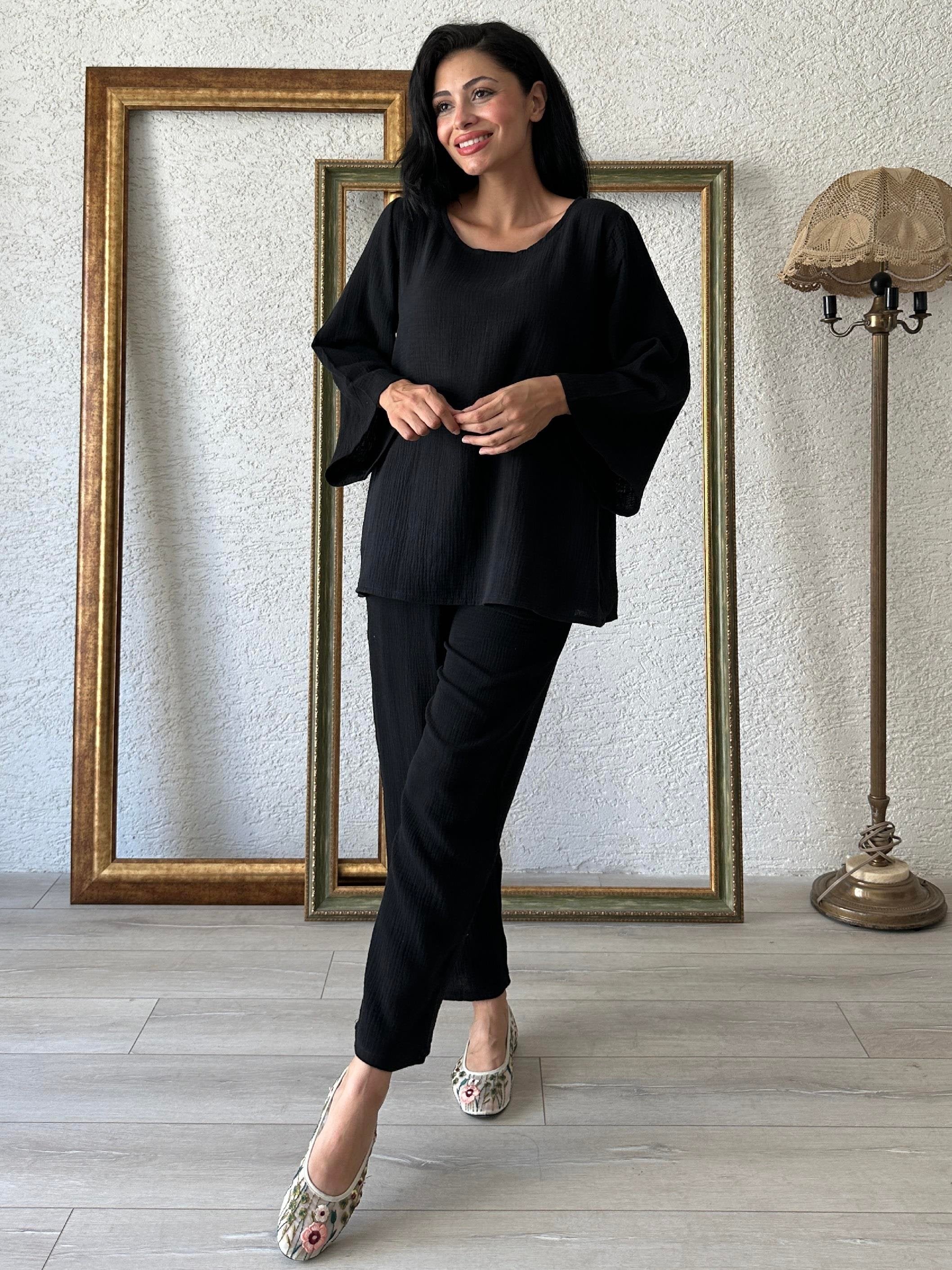 Relaxed Muslin pants Set