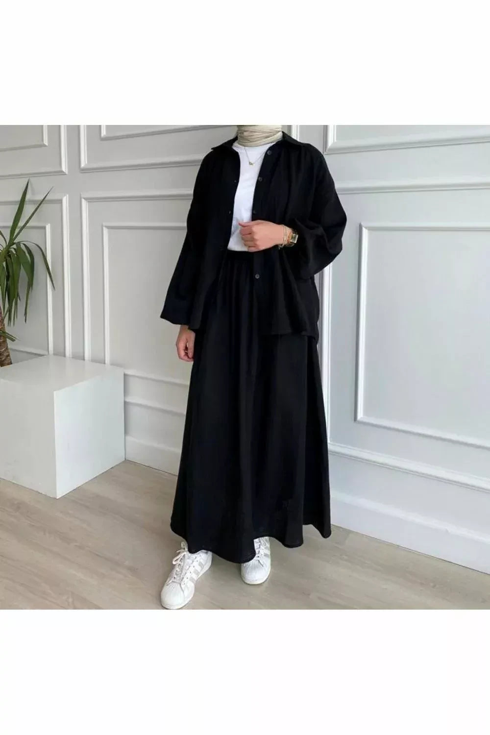 Elegant muslin skirt Set Suitable for hijab