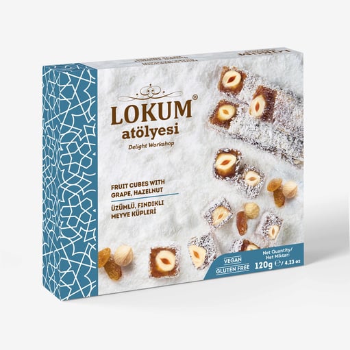 حلقوم الزبيب والبندق – 120 غرام