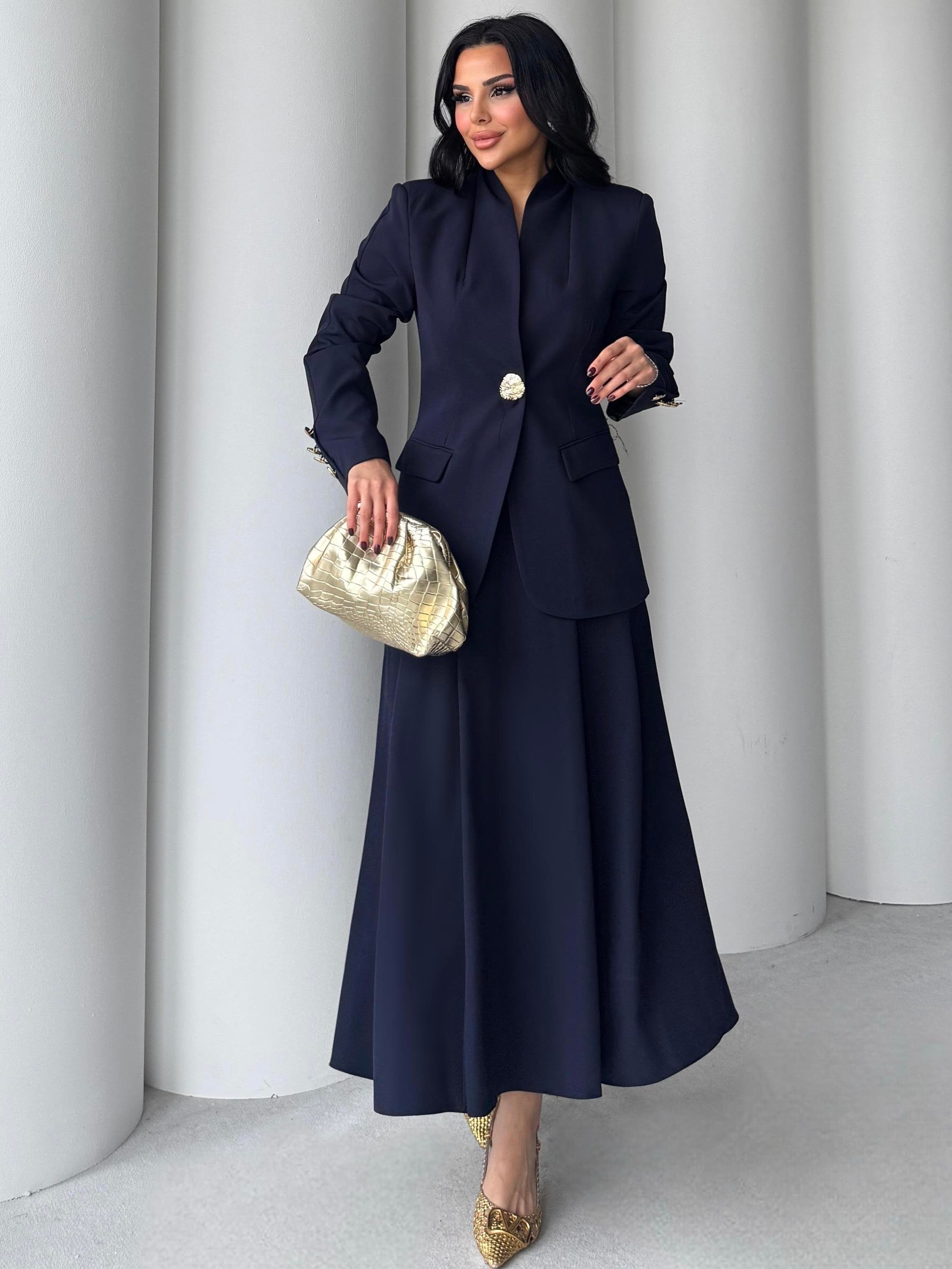 Elegant Skirt Set – Double Crepe Fabric(SARA SET)