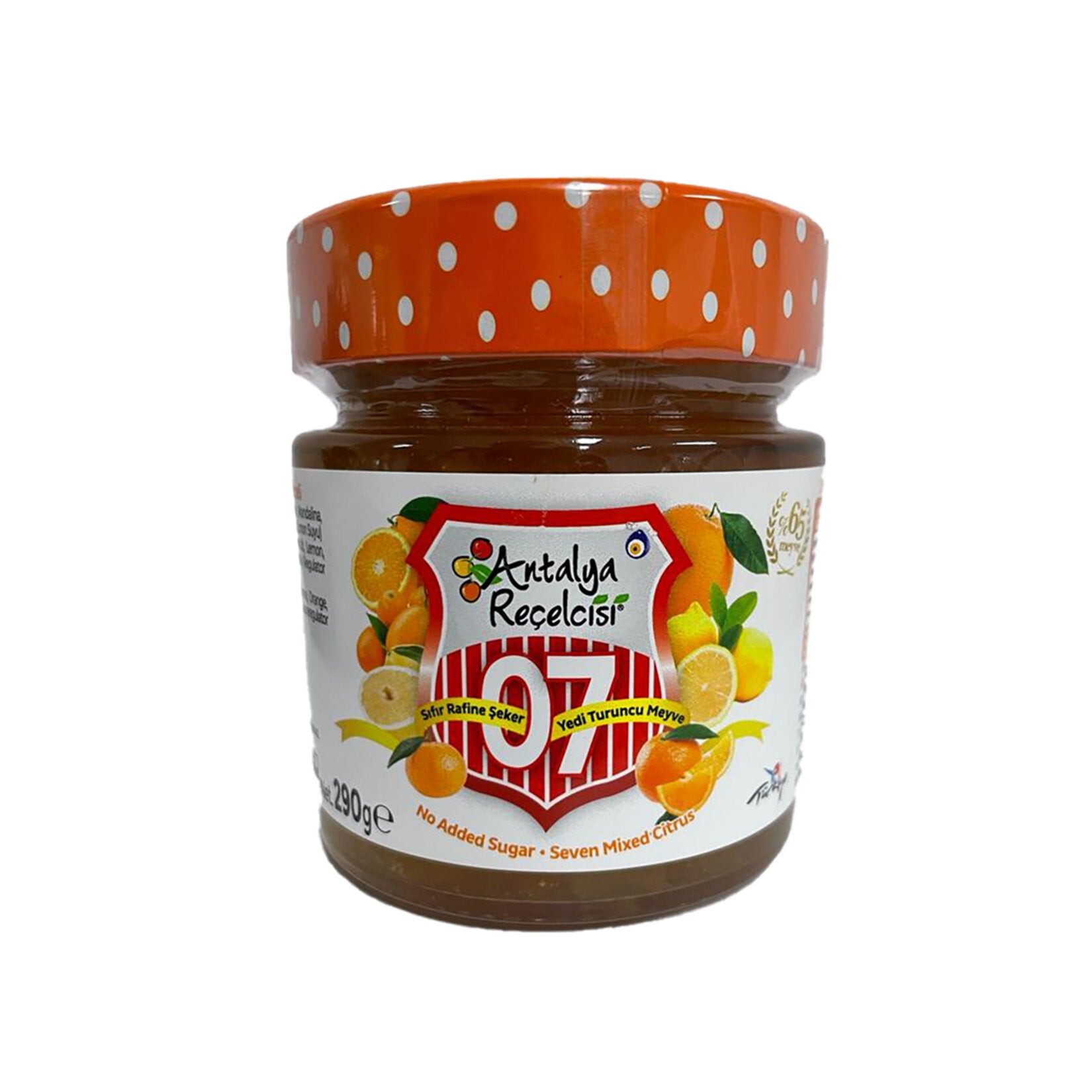 Antalya Reçelcisi 7 Citrus Fruit Jam – 290 g (No Sugar Added)
